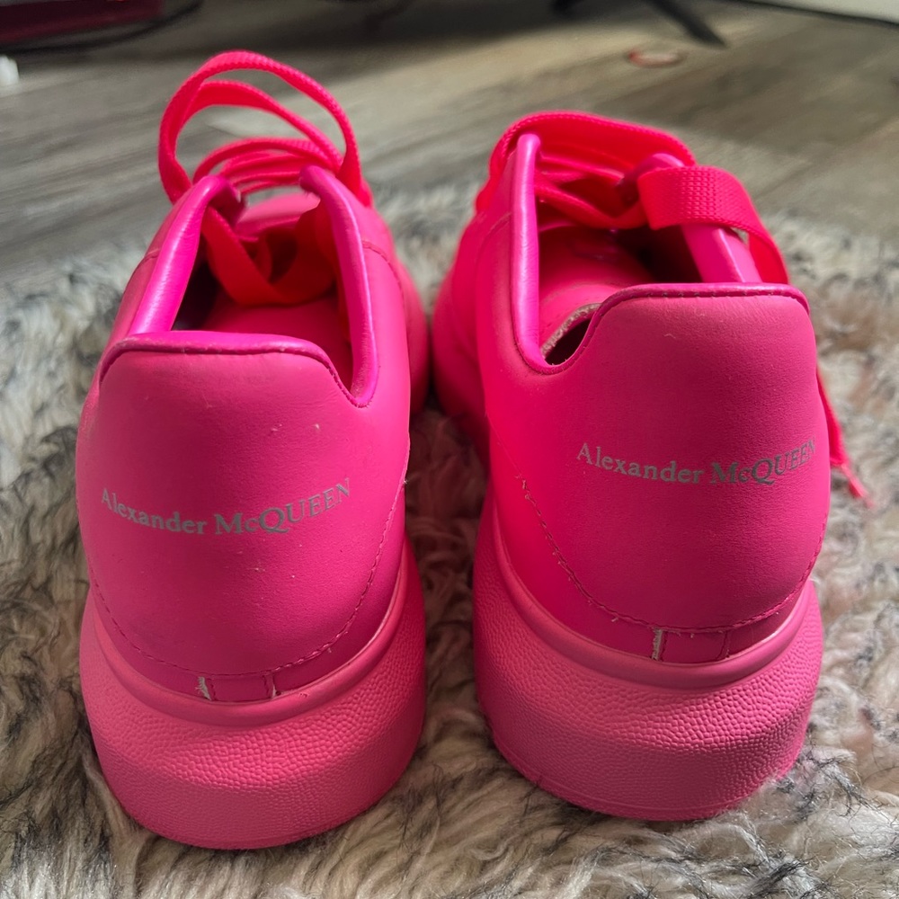 Hot pink Alexander McQueen shoes